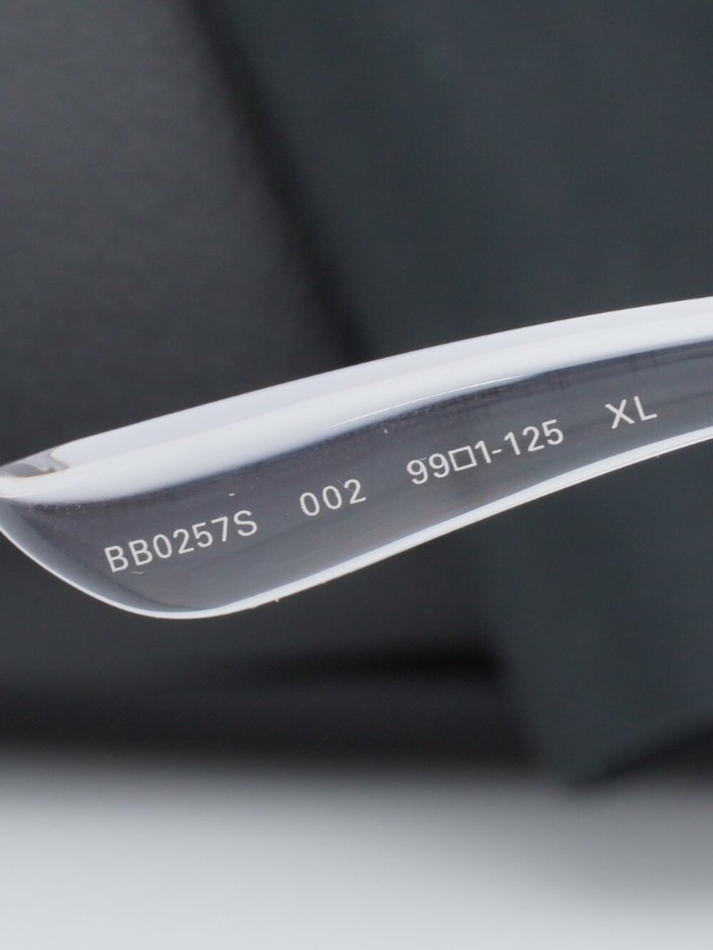 Balenciaga BB0257S 002 Women Cat Eye Rimless Sunglasses - Clear - Picture 9 of 10